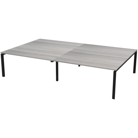 Стол на металлокаркасе НТМП.П-140.11.2 Лиственница/Антрацит 2800x1100x750 Аргентум-МП
