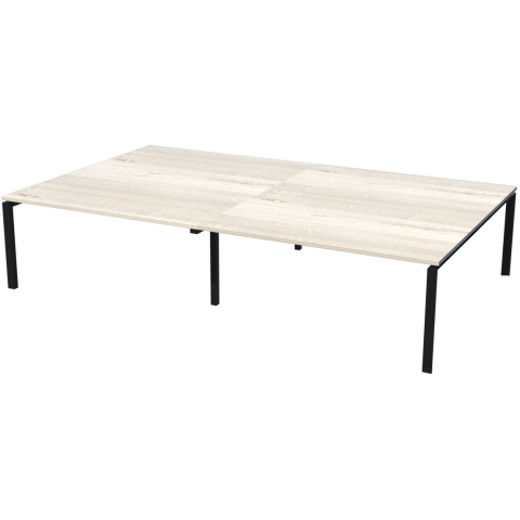 Стол на металлокаркасе НТМП.П-140.11.2 Сосна винтер/Антрацит 2800x1100x750 Аргентум-МП