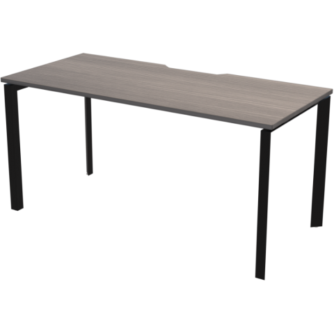 Стол на металлокаркасе НТМП.П-200 Лиственница/Антрацит 2000x730x750 Аргентум-МП