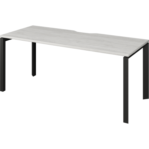Стол на металлокаркасе НТМП.П-200 Сосна винтер/Антрацит 2000x730x750 Аргентум-МП