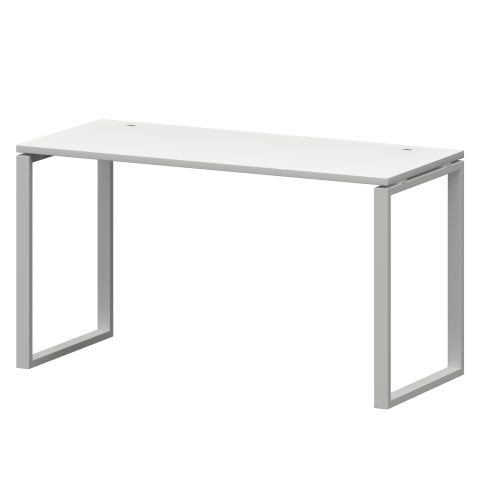 Стол на металлокаркасе СМС25-О-10К.60.Пр25 Белый/Белый 1000x600x750 Смарт