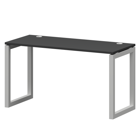 Стол на металлокаркасе СМС25-О-10К.60.Пр50 Графит/Белый 1000x600x750 Смарт
