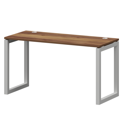 Стол на металлокаркасе СМС25-О-14К.60.Пр50 Таксония/Белый 1400x600x750 Смарт