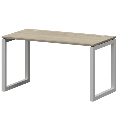 Стол на металлокаркасе СМС25-О-14К.73.Пр50 Кронберг/Белый 1400x730x750 Смарт