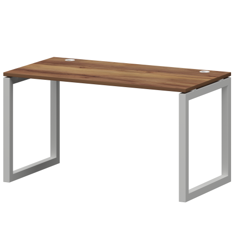 Стол на металлокаркасе СМС25-О-16К.73.Пр50 Таксония/Белый 1600x730x750 Смарт