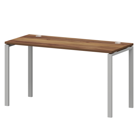 Стол на металлокаркасе СМС25-П-14К.60.Пр25 Таксония/Белый 1400x600x750 Смарт