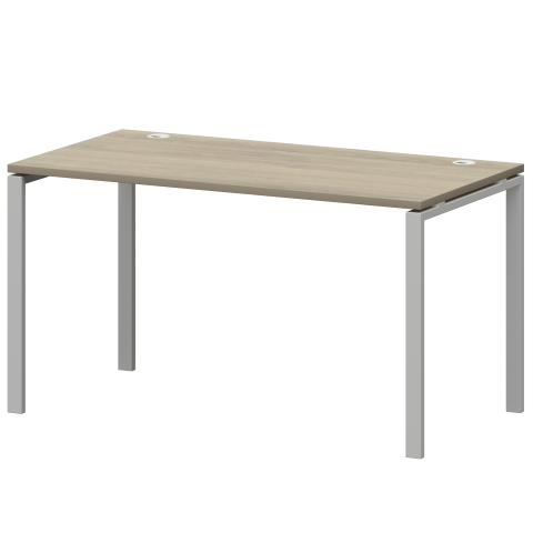 Стол на металлокаркасе СМС25-П-14К.73.Пр25 Кронберг/Белый 1400x730x750 Смарт