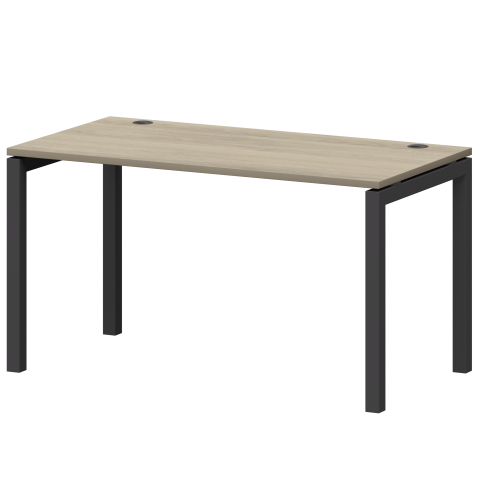 Стол на металлокаркасе СМС25-П-14К.73.Пр50 Кронберг/Антрацит 1400x730x750 Смарт