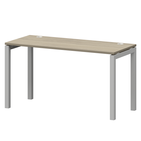 Стол на металлокаркасе СМС25-П-16К.60.Пр50 Кронберг/Белый 1600x600x750 Смарт