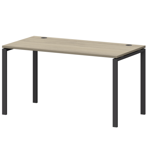 Стол на металлокаркасе СМС25-П-16К.73.Пр25 Кронберг/Антрацит 1600x730x750 Смарт