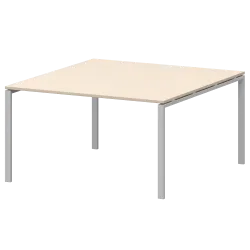 Стол переговорный на металлокаркасе АМП-002.123 Бук/Белый 1200x1236x760 Арго-М