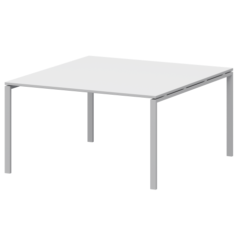 Стол переговорный на металлокаркасе АМП-003.123 Белый/Белый 1400x1236x760 Арго-М