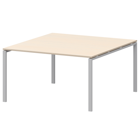 Стол переговорный на металлокаркасе АМП-004.123 Бук/Белый 1600x1236x760 Арго-М