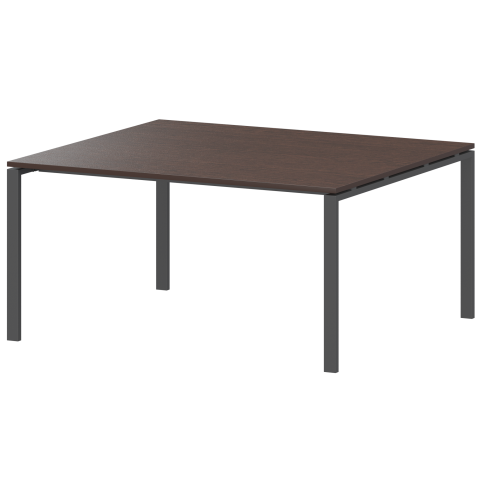 Стол переговорный на металлокаркасе АМП-004.123 Дуб венге/Антрацит 1600x1236x760 Арго-М