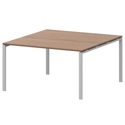 Стол переговорный на металлокаркасе АМП-004.123 Орех/Белый 1600x1236x760 Арго-М