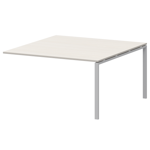 Стол переговорный на металлокаркасе АМП-004.123 Ясень шимо/Белый 1600x1236x760 Арго-М