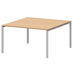 Стол переговорный на металлокаркасе АМП-005.123 Ольха/Белый 1800x1236x760 Арго-М