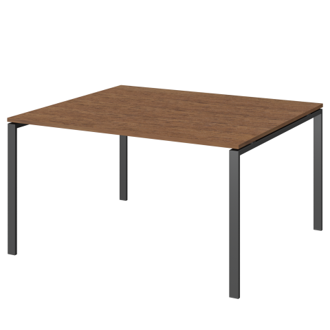 Стол переговорный на металлокаркасе АМП-005.123 Орех/Антрацит 1800x1236x760 Арго-М