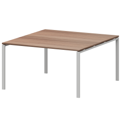 Стол переговорный на металлокаркасе АМП-005.123 Темный шимо/Белый 1800x1236x760 Арго-М