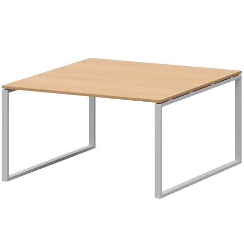 Стол переговорный на металлокаркасе АМП.О-003.123 Ольха/Белый 1400x1236x760 Арго-М