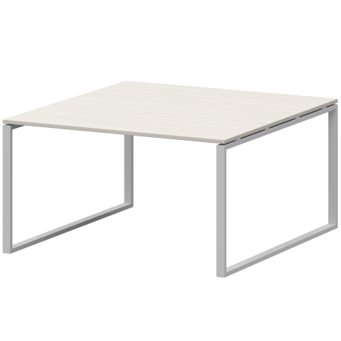 Стол переговорный на металлокаркасе АМП.О-004.123 Ясень шимо/Белый 1600x1236x760 Арго-М