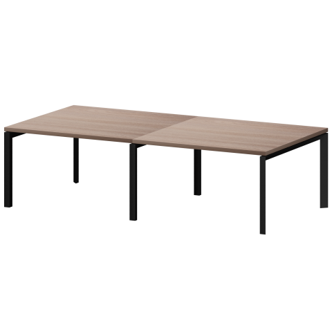 Стол переговорный на металлокаркасе КТМ-28.14.38 Темный шимо 2800x1400x750 Акцент