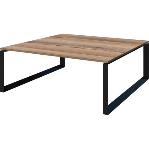 Стол переговорный на металлокаркасе НТМП.О.140.11 Дуб сафари/Антрацит 1400x1100x750 Аргентум-МП