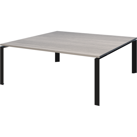 Стол переговорный на металлокаркасе НТМП.П-180.11 Лиственница/Антрацит 1800x1100x750 Аргентум-МП