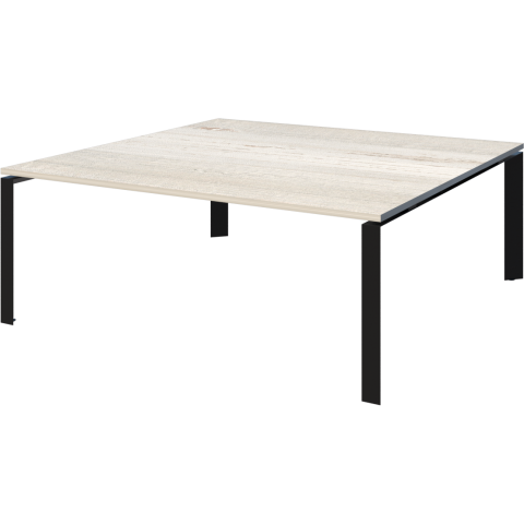 Стол переговорный на металлокаркасе НТМП.П-200.11 Сосна винтер/Антрацит 2000x1100x750 Аргентум-МП