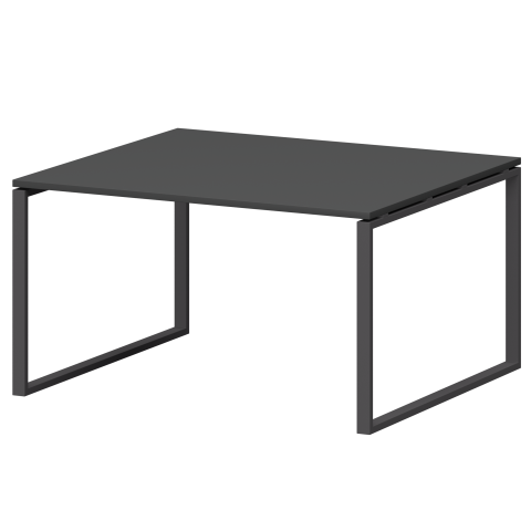Стол переговорный на металлокаркасе СМСП-О-12.123.Пр25 Графит/Антрацит 1200x1236x750 Смарт