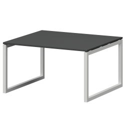 Стол переговорный на металлокаркасе СМСП-О-12.123.Пр50 Графит/Белый 1200x1236x750 Смарт