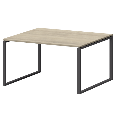 Стол переговорный на металлокаркасе СМСП-О-14.123.Пр25 Кронберг/Антрацит 1400x1236x750 Смарт