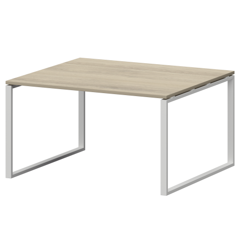 Стол переговорный на металлокаркасе СМСП-О-14.123.Пр25 Кронберг/Белый 1400x1236x750 Смарт