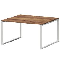 Стол переговорный на металлокаркасе СМСП-О-14.123.Пр25 Таксония/Белый 1400x1236x750 Смарт