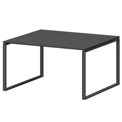 Стол переговорный на металлокаркасе СМСП-О-16.123.Пр25 Графит/Антрацит 1600x1236x750 Смарт