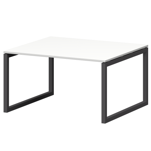 Стол переговорный на металлокаркасе СМСП-О-16.123.Пр50 Белый/Антрацит 1600x1236x750 Смарт