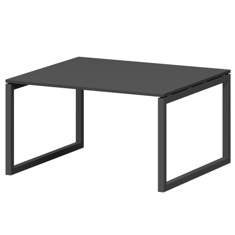Стол переговорный на металлокаркасе СМСП-О-16.123.Пр50 Графит/Антрацит 1600x1236x750 Смарт