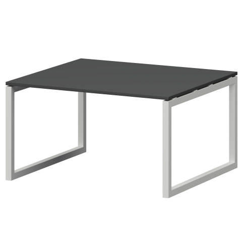 Стол переговорный на металлокаркасе СМСП-О-16.123.Пр50 Графит/Белый 1600x1236x750 Смарт