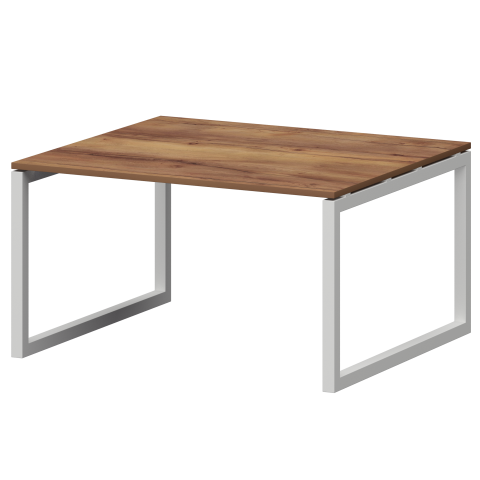 Стол переговорный на металлокаркасе СМСП-О-16.123.Пр50 Таксония/Белый 1600x1236x750 Смарт