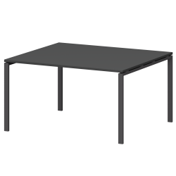 Стол переговорный на металлокаркасе СМСП-П-12.123.Пр25 Графит/Антрацит 1200x1236x750 Смарт