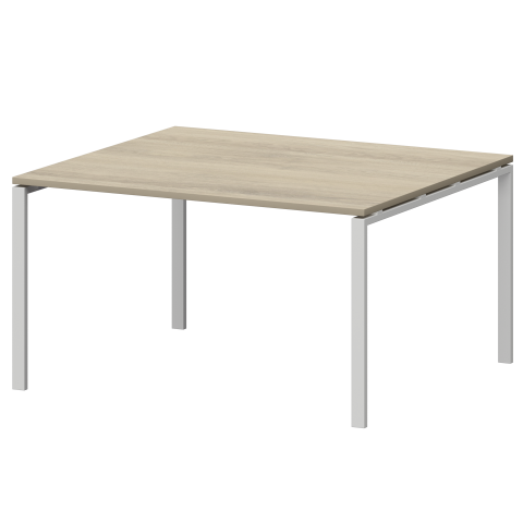 Стол переговорный на металлокаркасе СМСП-П-12.123.Пр25 Кронберг/Белый 1200x1236x750 Смарт