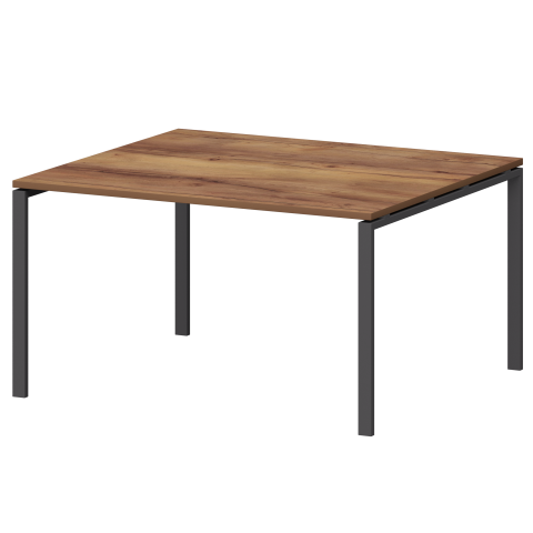 Стол переговорный на металлокаркасе СМСП-П-12.123.Пр25 Таксония/Антрацит 1200x1236x750 Смарт