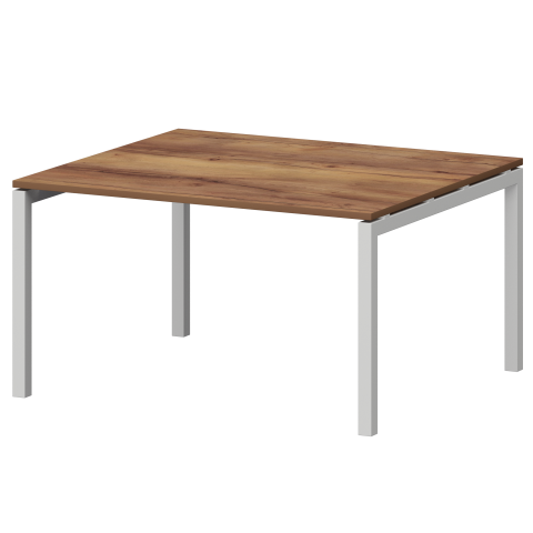 Стол переговорный на металлокаркасе СМСП-П-12.123.Пр50 Таксония/Белый 1200x1236x750 Смарт