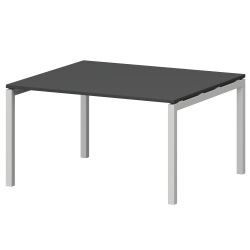Стол переговорный на металлокаркасе СМСП-П-14.123.Пр50 Графит/Белый 1400x1236x750 Смарт