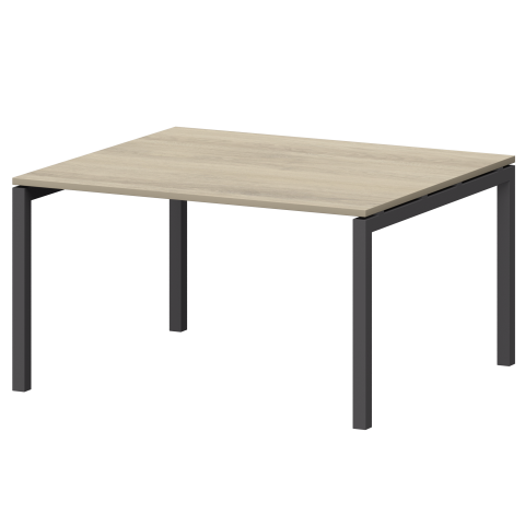 Стол переговорный на металлокаркасе СМСП-П-14.123.Пр50 Кронберг/Антрацит 1400x1236x750 Смарт