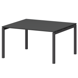 Стол переговорный на металлокаркасе СМСП-П-16.123.Пр50 Графит/Антрацит 1600x1236x750 Смарт