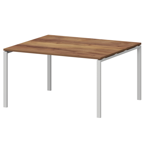 Стол переговорный на металлокаркасе СМСП-П-18.123.Пр25 Таксония/Белый 1800x1236x750 Смарт