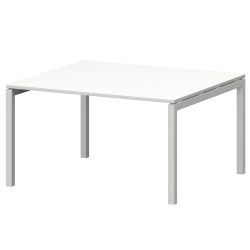 Стол переговорный на металлокаркасе СМСП-П-18.123.Пр50 Белый/Белый 1800x1236x750 Смарт
