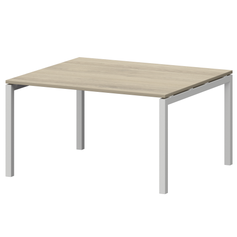 Стол переговорный на металлокаркасе СМСП-П-18.123.Пр50 Кронберг/Белый 1800x1236x750 Смарт