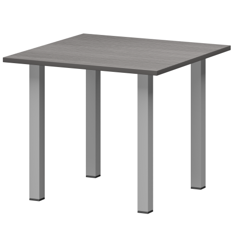 Стол переговорный НТ-090+НТН-1 Лиственница 900x900x750 Аргентум